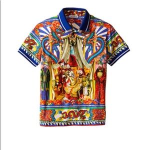 Dolce & Gabanna theater printed toddler polo